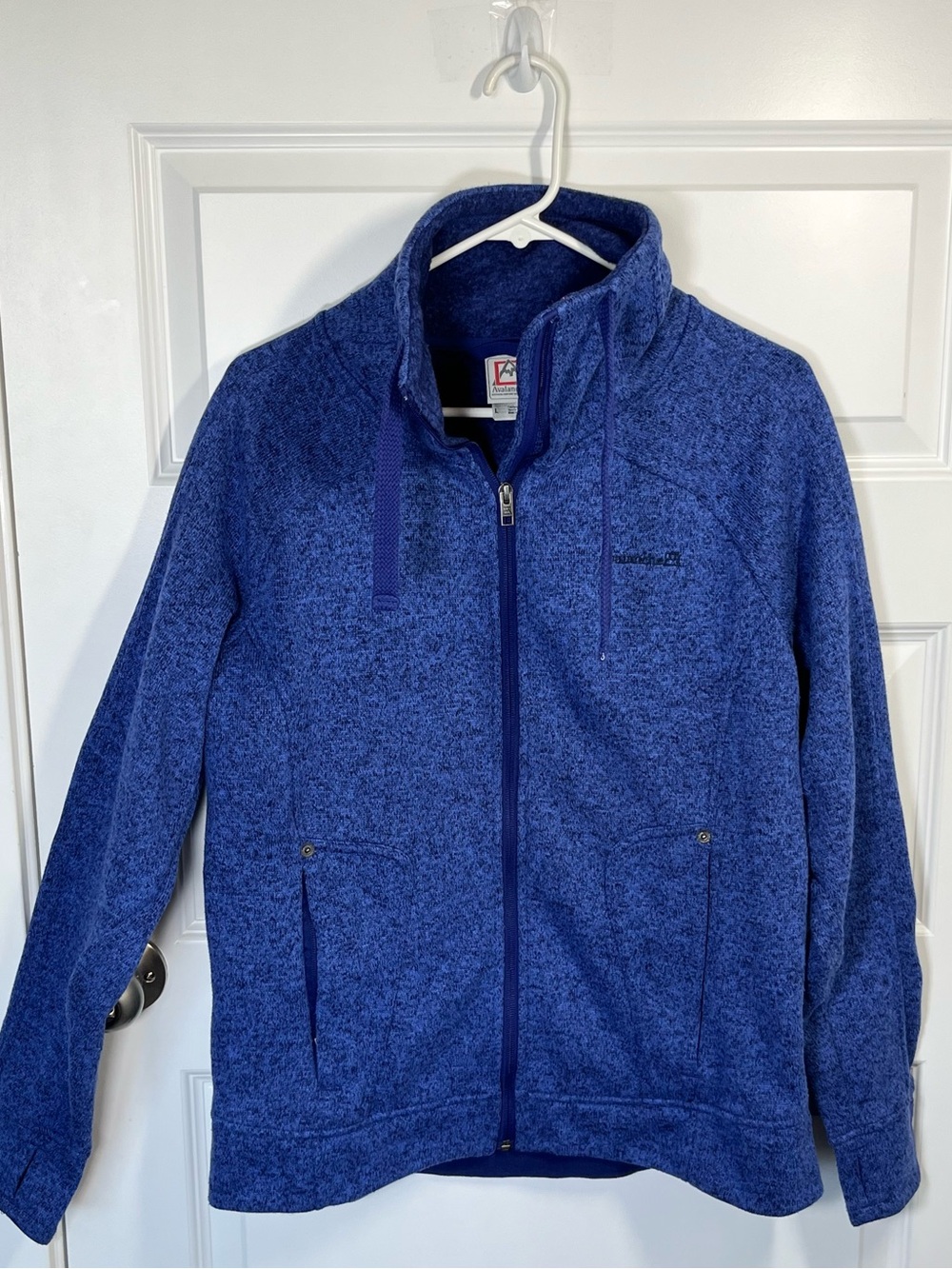 Avalanche Womens Large Sweater Fleece Full Zip Jacket Thumbholes